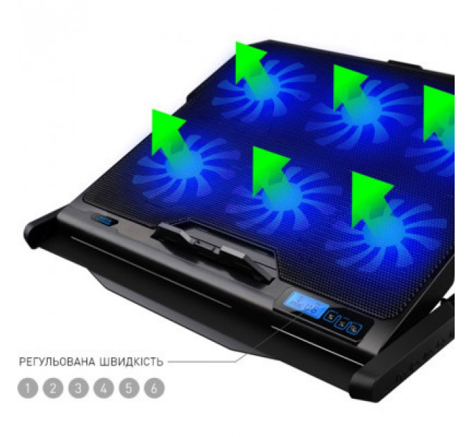 Підставка до ноутбука DYXON FIX COOLING 4 Black (DXNLSFC4B)