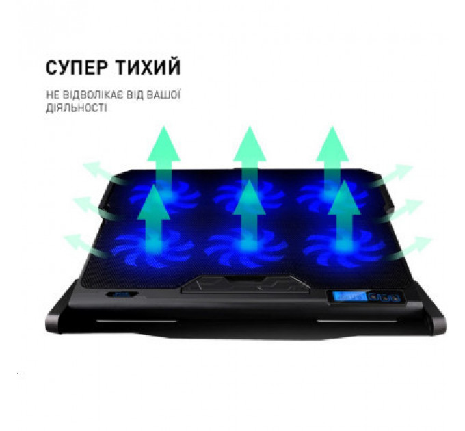 Підставка до ноутбука DYXON FIX COOLING 4 Black (DXNLSFC4B)