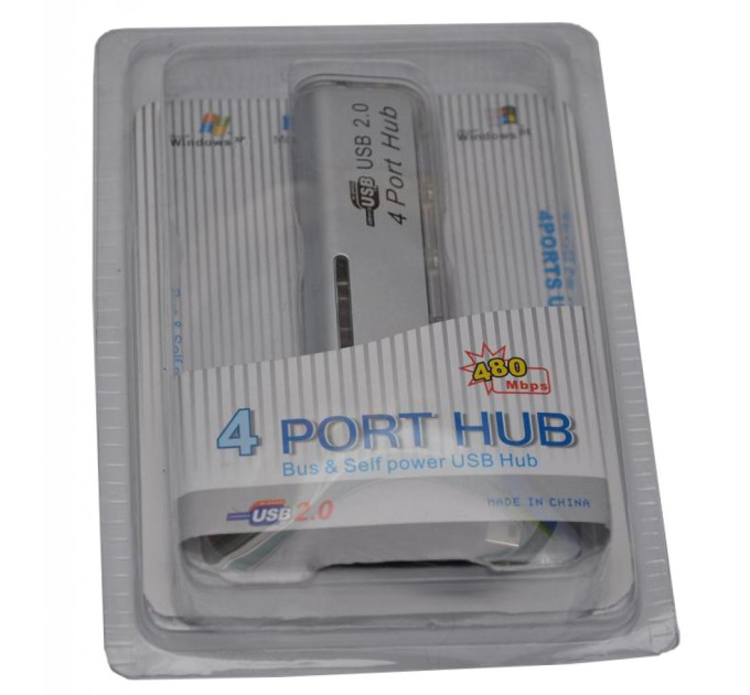 USB концентратор (Hub) Atcom TD4010 (11446) USB 2.0 4 ports