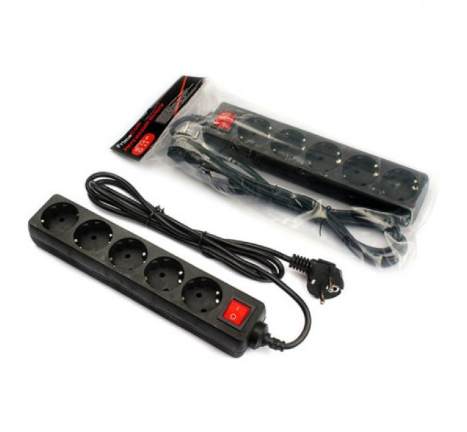 Мережевий фільтр FrimeCom (FC-B2005W) 1.8m Black