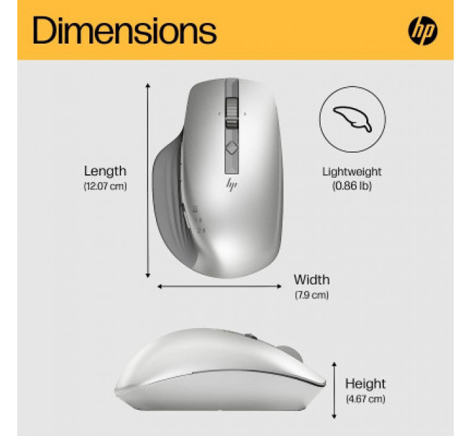Мишка HP Creator 930 Wireless Silver (1D0K9AA)