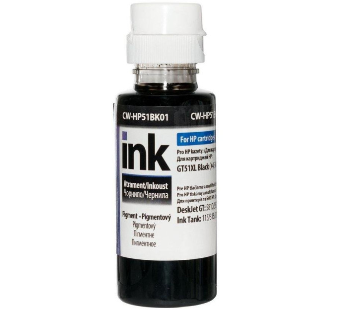 Чорнило ColorWay HP Ink Tank 115/315/415 100мл Black Pigm. (CW-HP51BK01)