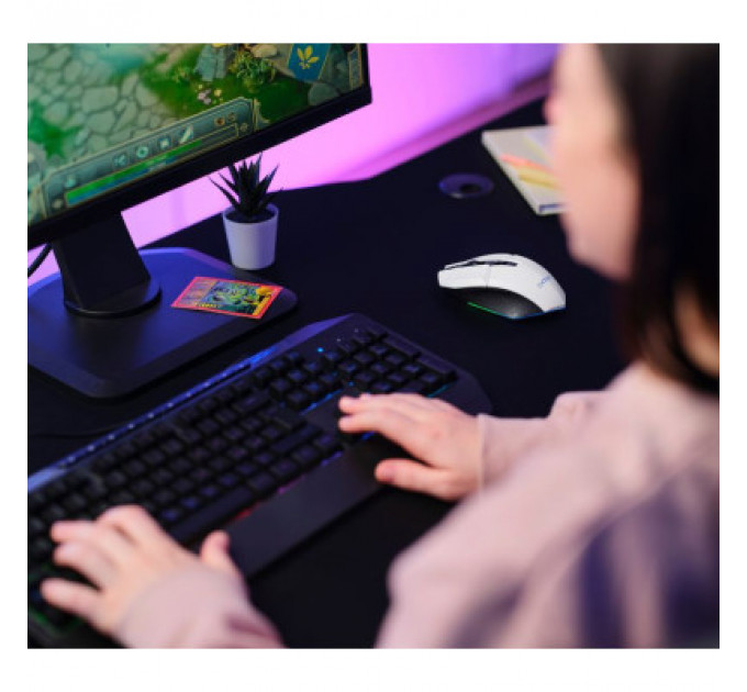 Мишка Trust GXT 110 Felox RGB Wireless White (25069)