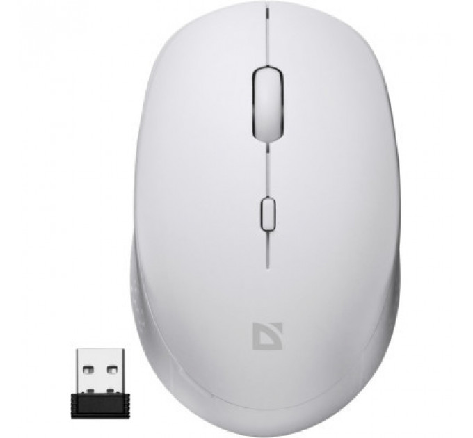 Мишка Defender Auris MB-027 Silent Wireless White (52028)