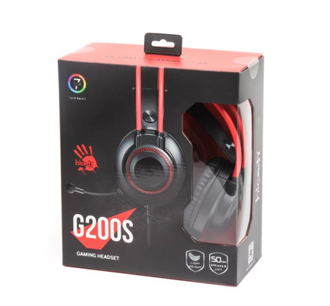 Гарнітура  A4Tech Bloody G200S Black/Red