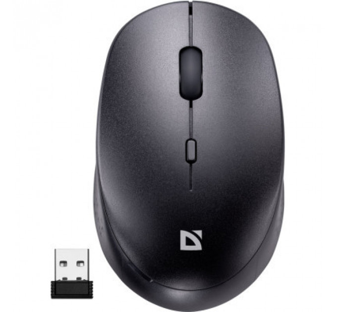 Мишка Defender Auris MB-027 Silent Wireless Black (52027)