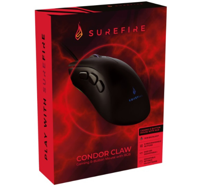 Мишка  SureFire Condor Claw Black USB (48816)