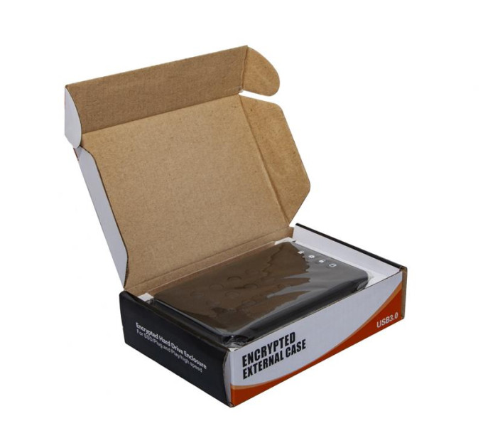 Зовнішня кишеня Frime SATA HDD/SSD 2.5", USB3.0, с функцией шифрования данных, Black (FHEE10025U30)