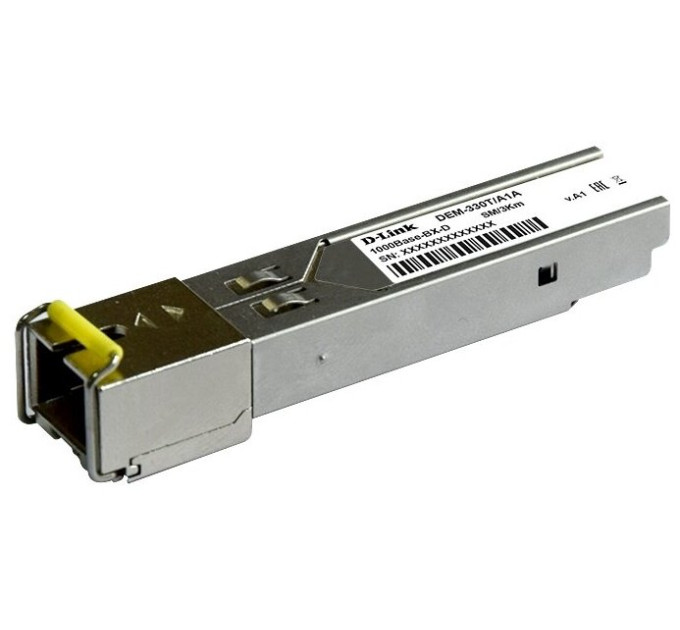 SFP-трансівер  WDM SFP 1000Base-BX-D, single-mode 3km, SC (TX-1550nm/RX-1310nm)