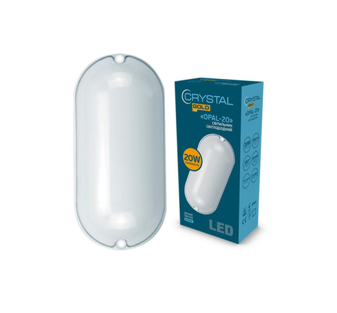 Світильник   CRYSTAL GOLD 20W IP 54 OPAL DNL-029