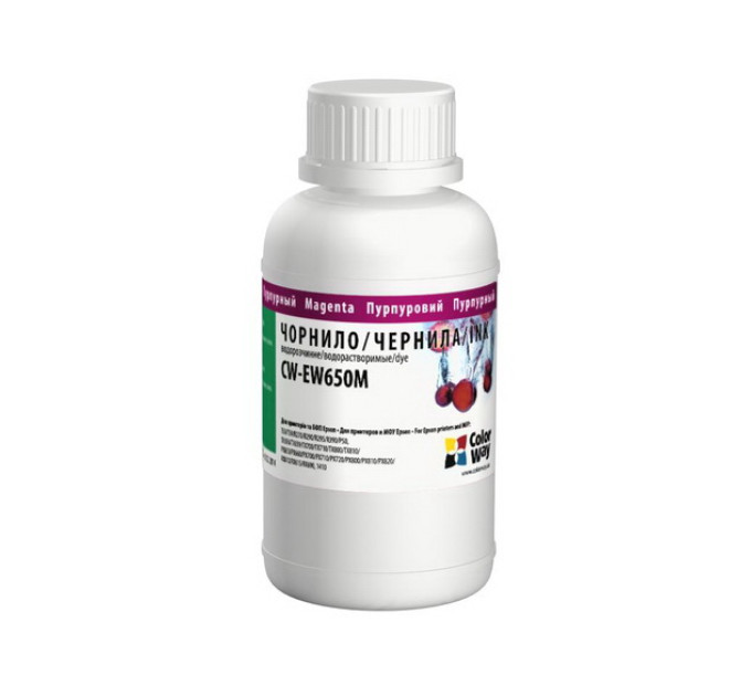 Чорнило  ColorWay Epson SP R270/290 RX500 TX650 200мл Magenta (CW-EW650M02)