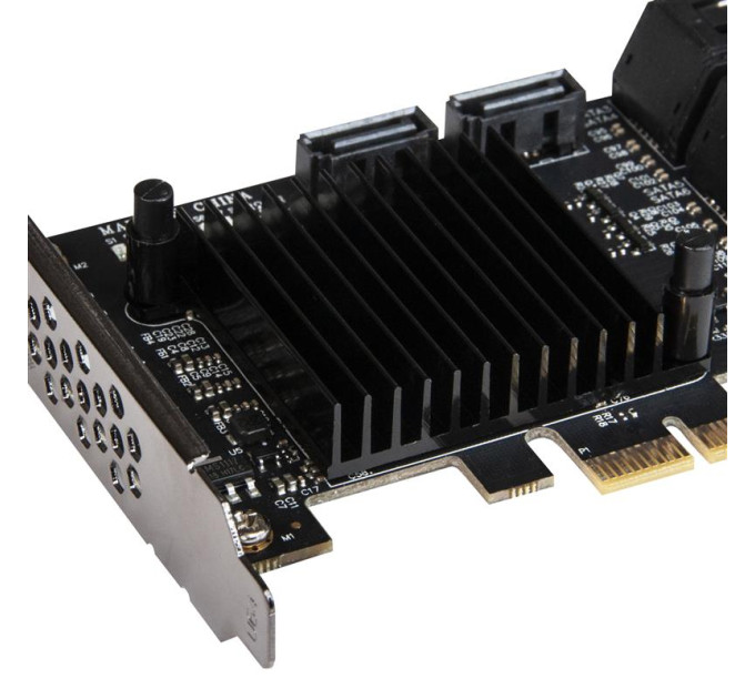Плата расширения  Frime (ECF-PCIEto8SATAIII001) PCI-E-8хSATAIII, 88SE9215