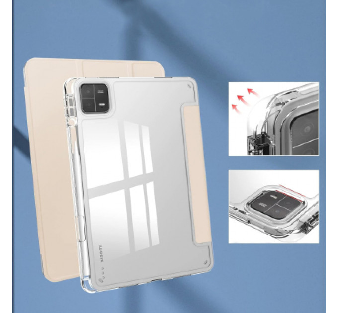 Чохол до планшета BeCover TPU Edge stylus mount Xiaomi Mi Pad 6 / 6 Pro 11" Rose Gold (709557)