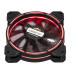 Кулер Frime Iris LED Fan Think Ring Red (FLF-HB120TRR16), 120х120х25 мм, 3-pin Molex, Black