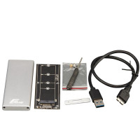 Кишеня зовнішня Frime SATA HDD/SSD 2.5", USB 3.0, Metal, Silver (FHE201.M2U30)