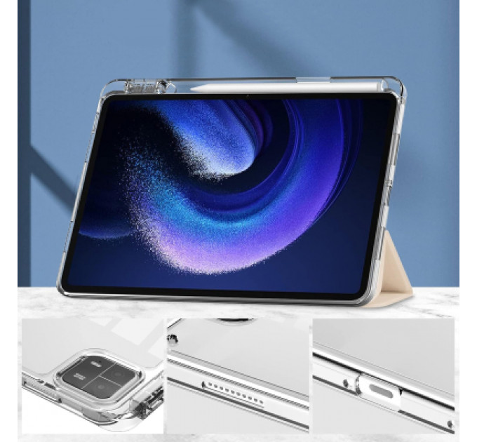 Чохол до планшета BeCover TPU Edge stylus mount Xiaomi Mi Pad 6 / 6 Pro 11" Rose Gold (709557)