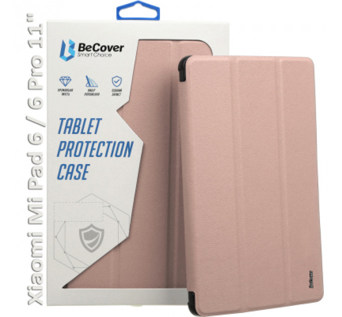 Чохол до планшета BeCover TPU Edge stylus mount Xiaomi Mi Pad 6 / 6 Pro 11" Rose Gold (709557)