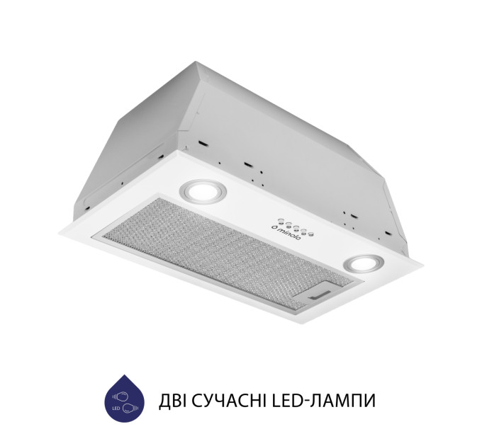 Витяжка повновбудована  Minola HBI 5722 WH 1200 LED