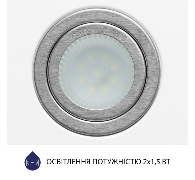 Витяжка повновбудована  Minola HBI 5722 WH 1200 LED