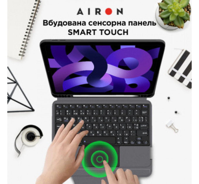 Чохол до планшета AirOn Premium iPad Air 4Gen/5Gen 10.9" with Keyboard (4822352781094)