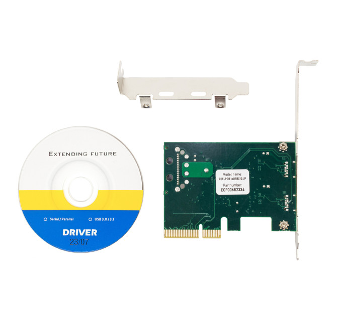 Плата розширення Frime PCI-E to USB3.1 TYPE-C (2 порта) ASM1142 (ECF-PCIEtoUSB010.LP)