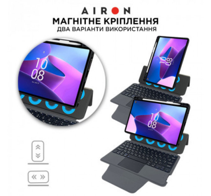 Чохол до планшета AirOn Premium Lenovo Tab M10 Plus 3Gen 2022 10.6" with Keyboard (4822352781100)