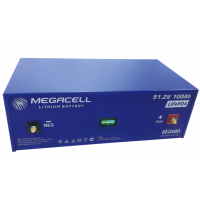 Акумулятор LiFePO4 MEGACELL 48V (51.2V)/100Ah SMART BMS BlueTooth керування. Метал