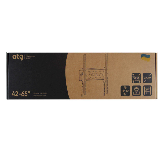 Кріплення настінне  ATG W4265IBP 42"-65", Похило-поворотне