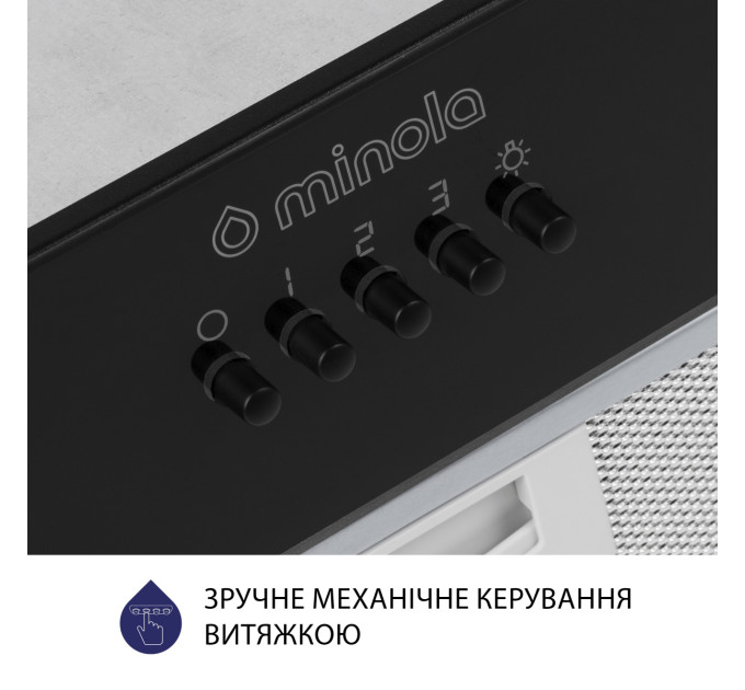 Витяжка  Minola HBI 52621 BL GLASS 700 LED