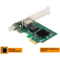 Мережева карта  Frime PCI-E x1 Gigabit Ethernet Broadcom BCM5721 (NCF-GbLanBCM5721.LP)