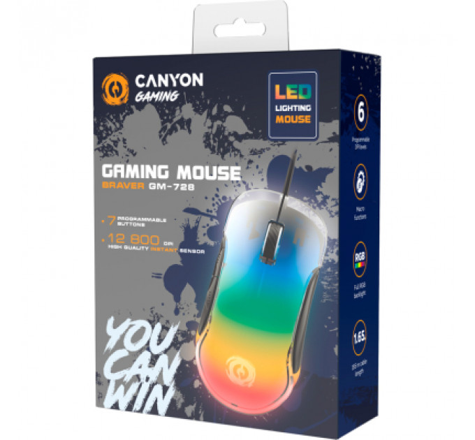 Мишка Canyon Braver GM-728 USB Black (CND-SGM728)