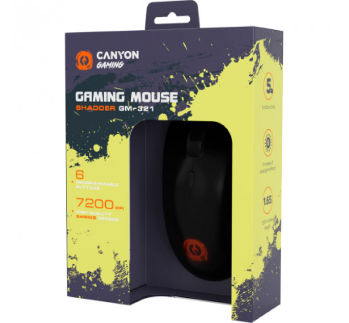 Мишка Canyon Shadder GM-321 USB Black (CND-SGM321)