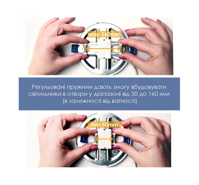 Світильник стельовий вбудований світлодіодний круглий  ELM 6Вт 4000К Disk-V IP20 26-0084