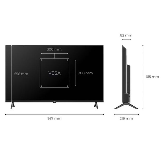 Телевізор 43" JVC LT-43MU759 Smart TV