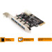 Контролер  Frime PCI-E to 4xUSB 3.0 NEC720201 (ECF-PCIEtoUSB015)