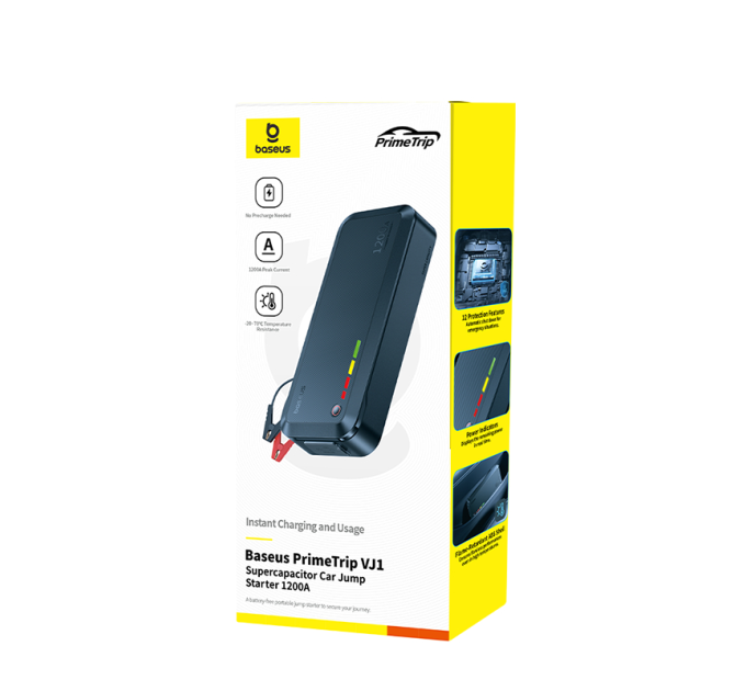 Пуско-зарядний пристрій Baseus PrimeTrip VJ1 Supercapacitor Car Jump Starter 1200A Cos