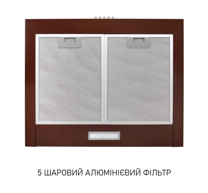 Витяжка  MINOLA HK 6214 BR 700 LED Купольна, пристінна