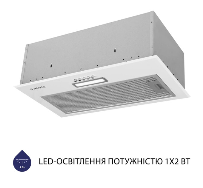 Витяжка  MINOLA HBI 5214 WH 700 LED Повновбудована