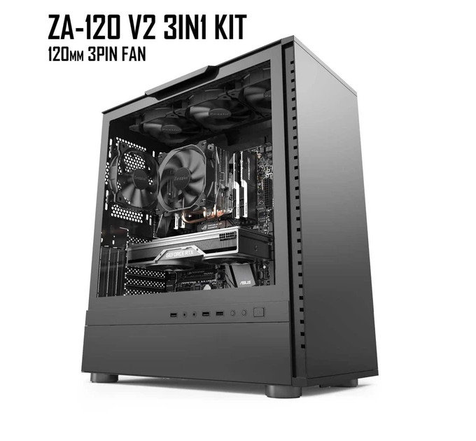 Набір вентиляторів  Zezzio ZA-120 V2 3in1