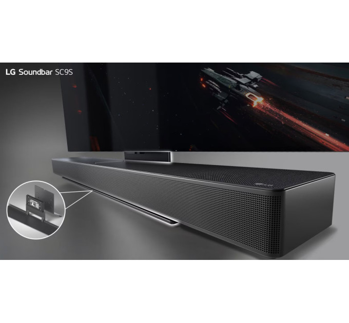 LG Саундбар LG SC9S 400Вт, 3.1.3, BT, HDMI-ARC, USB, саб, Dolby Atmos®, IMAX