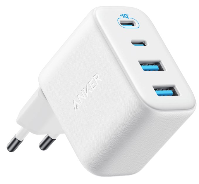 Anker Мережевий зарядний пристрій  ANKER Zolo Charger - 50W, 2xUSB-C & 2xUSB-A (Біла)