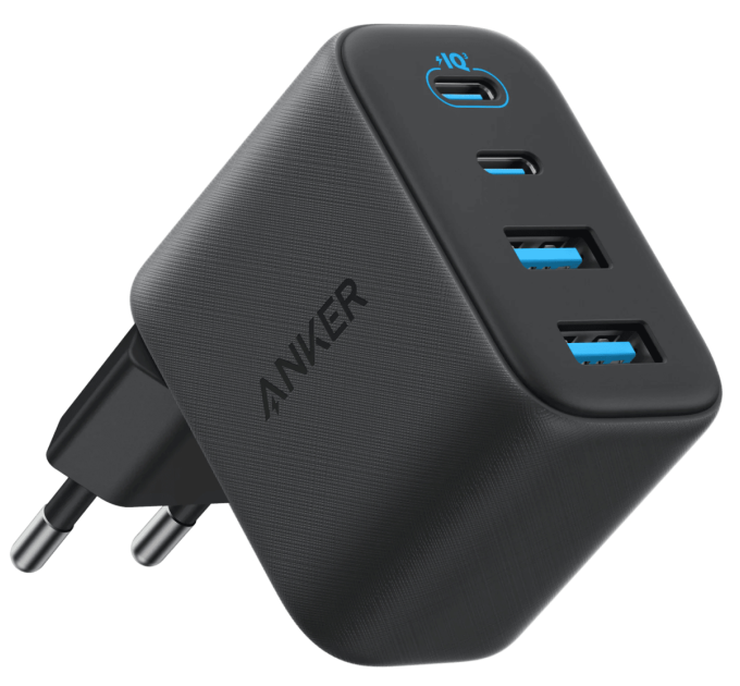 Anker Мережевий зарядний пристрій  ANKER Zolo Charger - 50W, 2xUSB-C & 2xUSB-A (Чорна)