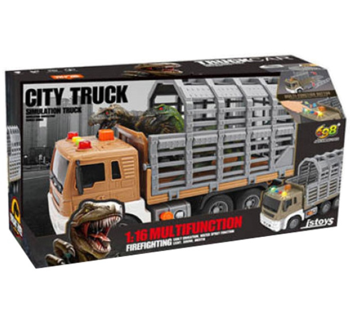 CARS S Іграшка CARS S Вантажівка з 2 динозаврами 1:16 (CJ-2377711)