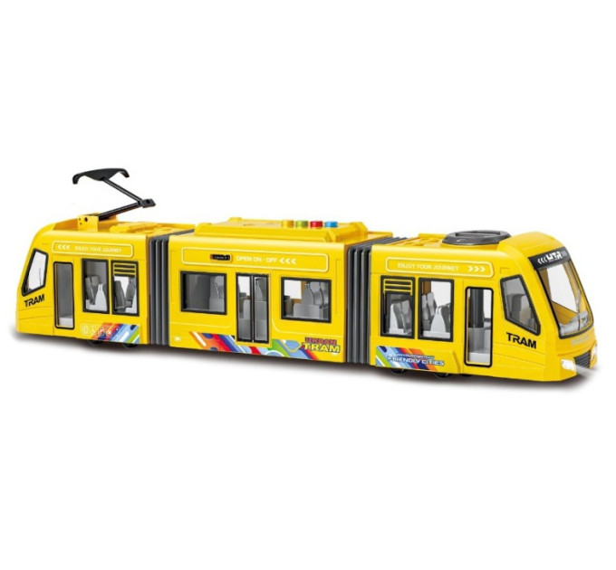 CARS S Іграшка CARS S Міський трамвай  жовтий 1:16 (CJ-4358574)
