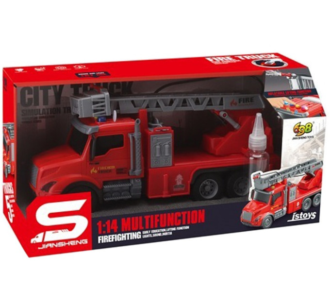 CARS S Іграшка CARS S Пожежна машина з розприскувачем води та драбиною 1:14 (CJ-4436968)