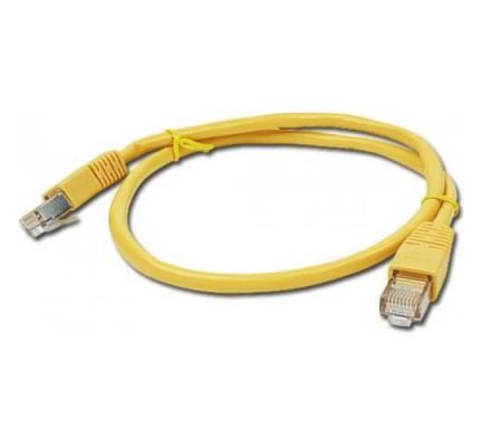 Cablexpert Патч корд Cablexpert PP22-1M/Y, FTP, литий,  50u" штекер із фіксатором, 1 м, жовтий