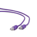 Cablexpert Патч корд Cablexpert PP6-0.25M/V, FTP, категорія. 6, литий,  50u" штекер із фіксатором, 0.25 м, фіолетовий