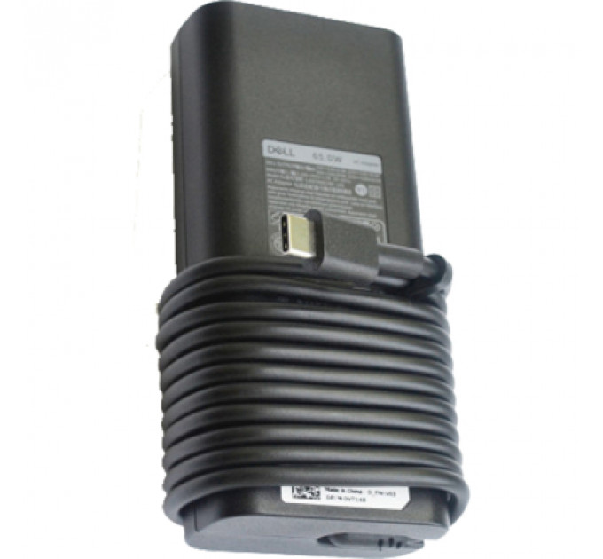 Блок живлення до ноутбуку Dell 65W Type-C 20V, 3.25A + 15V, 3A + 9V, 3A + 5V, 3A long-корпус (LA65NM190 / A40374)