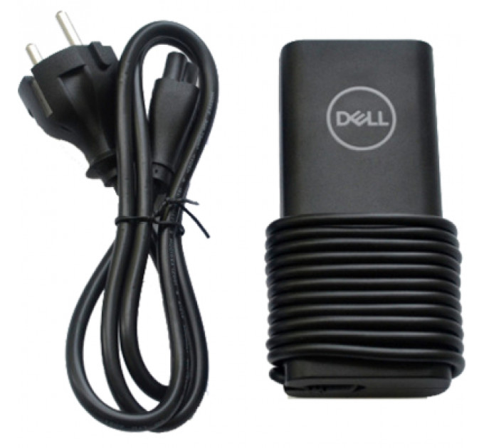 Блок живлення до ноутбуку Dell 65W Type-C 20V, 3.25A + 15V, 3A + 9V, 3A + 5V, 3A long-корпус (LA65NM190 / A40374)