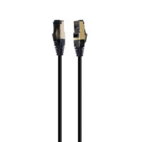 Патч корд Cablexpert PP8-LSZHCU-BK-1.5M, S/STP, литий, 50u" штекер із фіксатором, 1,5 м, чорний